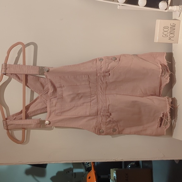 Newbury Kustom small overalls beige tan Vintage 00s - Picture 1 of 7